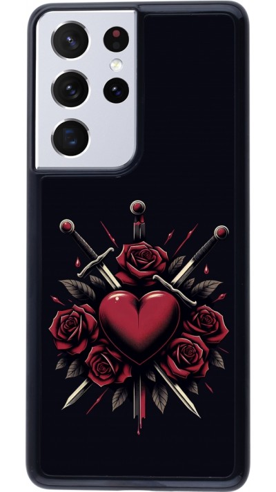 Coque Samsung Galaxy S21 Ultra 5G - Valentine 2024 gothic love