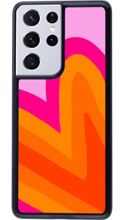 Coque Samsung Galaxy S21 Ultra 5G - Valentine 2024 heart gradient