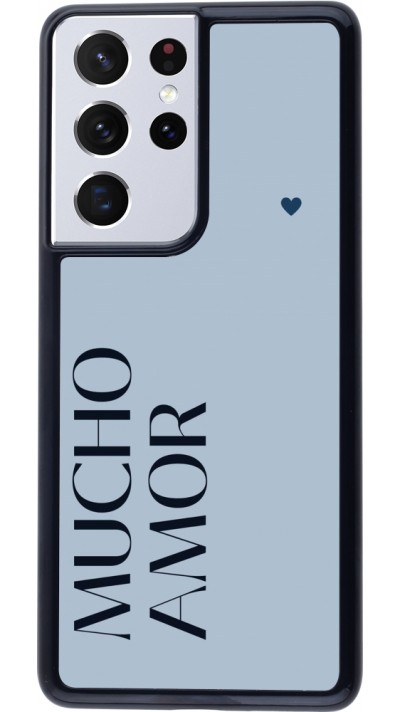 Coque Samsung Galaxy S21 Ultra 5G - Valentine 2024 mucho amor azul