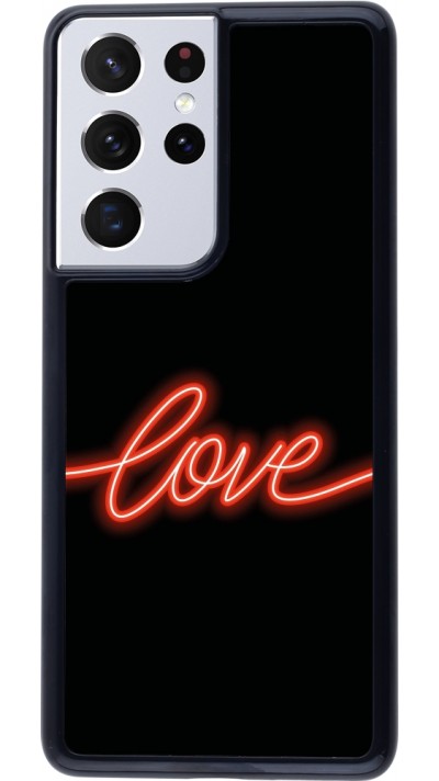 Coque Samsung Galaxy S21 Ultra 5G - Valentine 2023 neon love