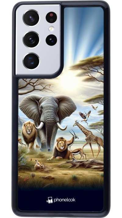 Coque Samsung Galaxy S21 Ultra 5G - Vie sauvage africaine Coque Samsung Galaxy S21 Ultra 5G - Vie sauvage africaine