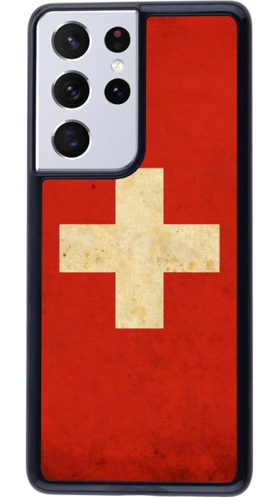 Coque Samsung Galaxy S21 Ultra 5G - Vintage Flag SWISS