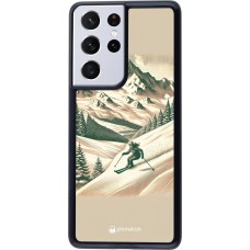 Coque Samsung Galaxy S21 Ultra 5G - Vintage Ski Mountain
