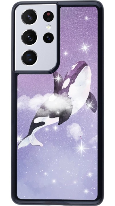 Coque Samsung Galaxy S21 Ultra 5G - Whale in sparking stars Coque Samsung Galaxy S21 Ultra 5G - Whale in sparking stars