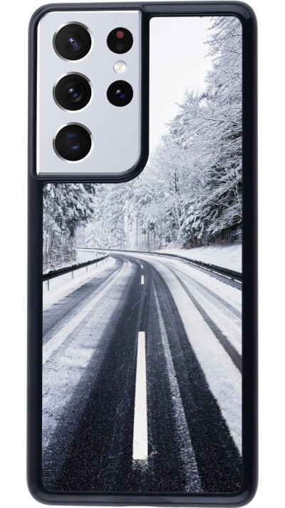 Coque Samsung Galaxy S21 Ultra 5G - Winter 22 Snowy Road Coque Samsung Galaxy S21 Ultra 5G - Winter 22 Snowy Road