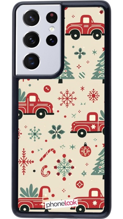 Coque Samsung Galaxy S21 Ultra 5G - Noël 2024 Camion Sapin