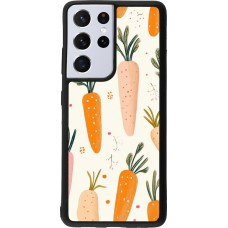 Coque Samsung Galaxy S21 Ultra 5G - Silicone rigide noir Easter 2026 Illustration carrots