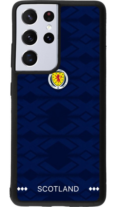 Coque Samsung Galaxy S21 Ultra 5G - Silicone rigide noir Maillot de football Ecosse 2026 personnalisable