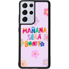 Samsung Galaxy S21 Ultra 5G Case Hülle - Silikon schwarz Karol G Manana sera bonito