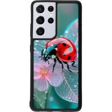 Coque Samsung Galaxy S21 Ultra 5G - Silicone rigide noir Ladybird in bloom Spring 2026