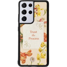 Coque Samsung Galaxy S21 Ultra 5G - Silicone rigide noir Trust the process Spring 2026