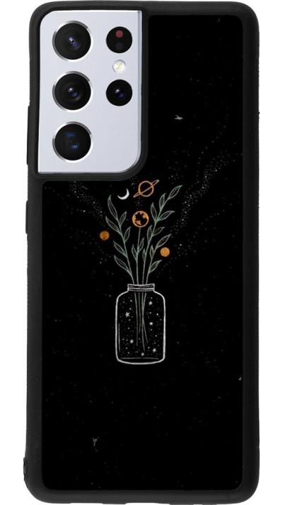 Coque Samsung Galaxy S21 Ultra 5G - Silicone rigide noir Vase black