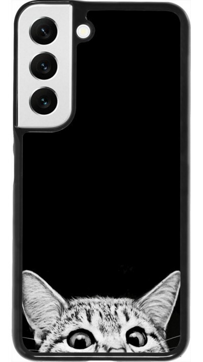 Coque Samsung Galaxy S22 - Cat Looking Up Black