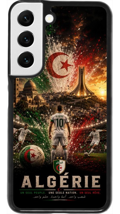 Samsung Galaxy S22 Case Hülle - Fussball Algerien splash 2026