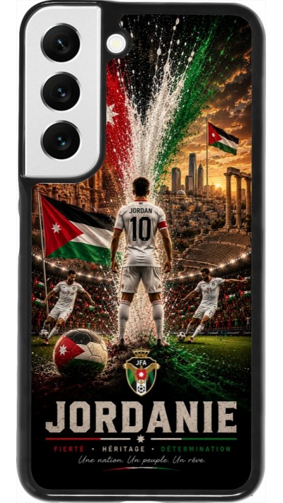 Samsung Galaxy S22 Case Hülle - Fussball Jordanien splash 2026