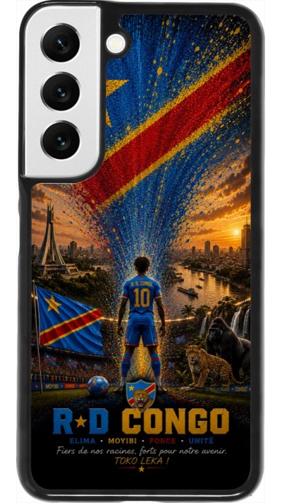 Samsung Galaxy S22 Case Hülle - Fussball Demokratische Republik Kongo splash 2026