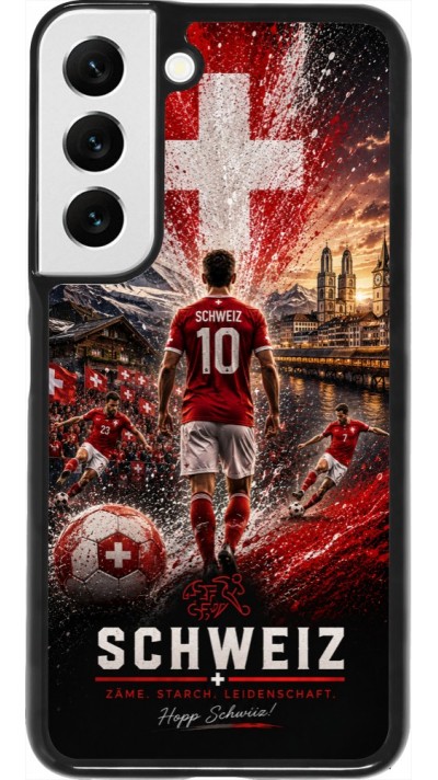 Samsung Galaxy S22 Case Hülle - Fussball Schweiz splash 2026