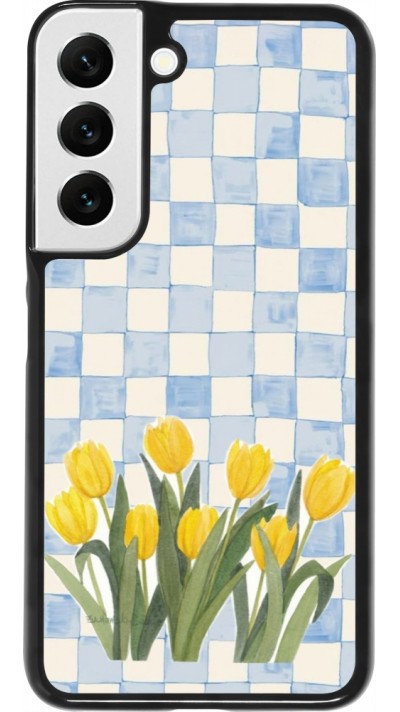 Samsung Galaxy S22 Case Hülle - Blue vichy tulips Spring 2026