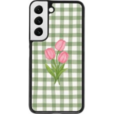 Coque Samsung Galaxy S22 - Green vichy tulips Spring 2026