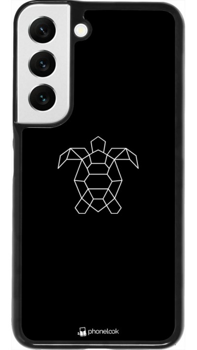 Coque Samsung Galaxy S22 - Turtles lines on black