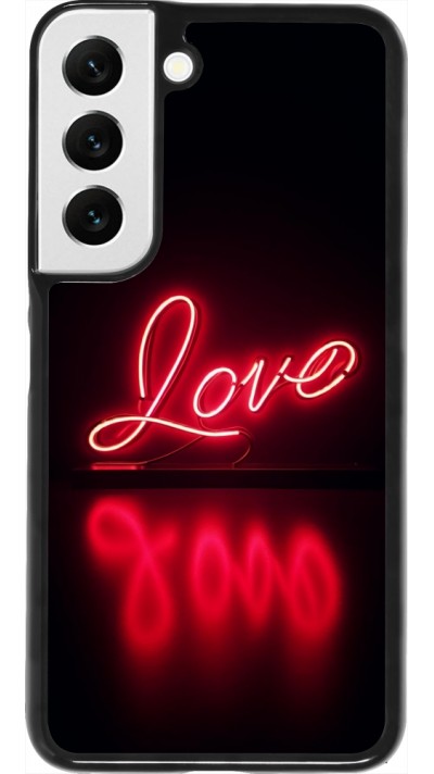 Coque Samsung Galaxy S22 - Valentine 2025 Neon Love