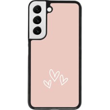 Coque Samsung Galaxy S22 - Valentine 2023 three minimalist hearts