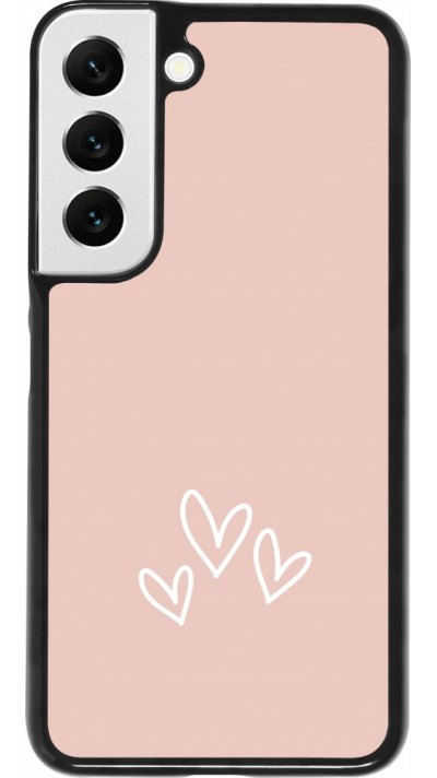 Coque Samsung Galaxy S22 - Valentine 2023 three minimalist hearts