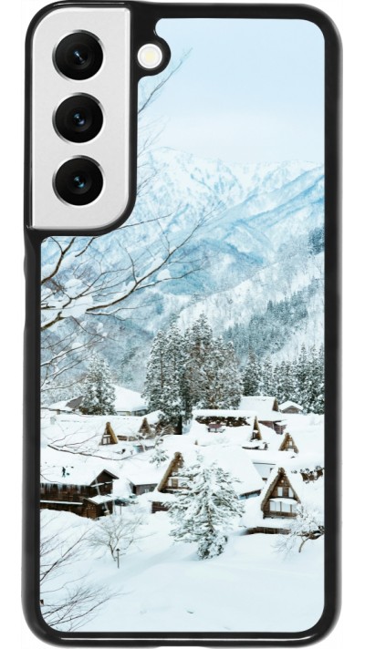 Coque Samsung Galaxy S22 - Winter 25 Winter snowy landscape