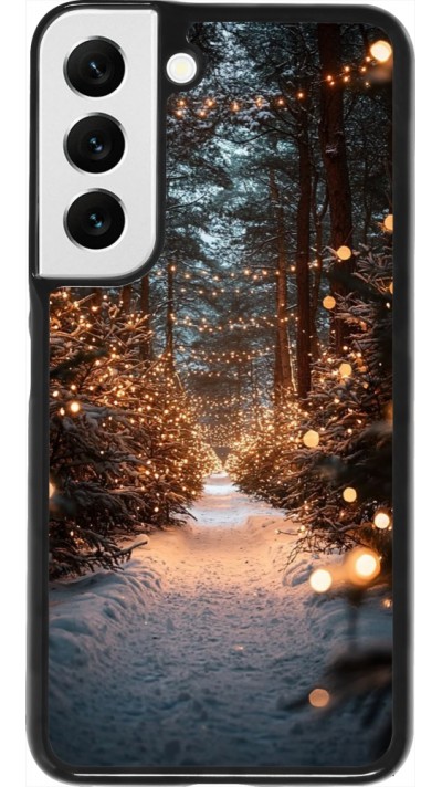 Coque Samsung Galaxy S22 - Winter 25 Winter snowy road