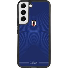 Coque Samsung Galaxy S22 - Silicone rigide noir Maillot de football Japon 2026 personnalisable