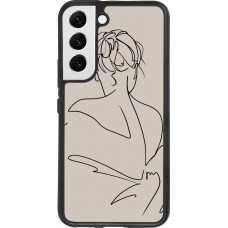 Coque Samsung Galaxy S22 - Silicone rigide noir Salnikova 05