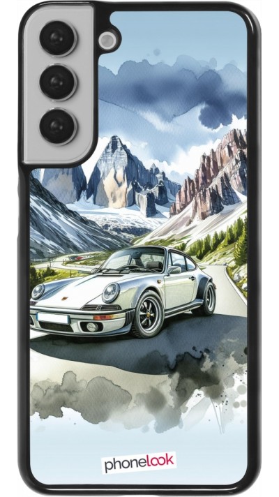 Coque Samsung Galaxy S22+ - Porsche 911 Mountain Watercolor