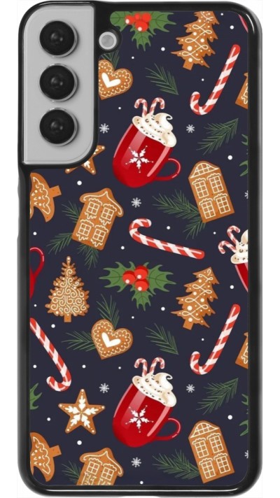 Coque Samsung Galaxy S22+ - Christmas 25 Pattern Gingerbread House