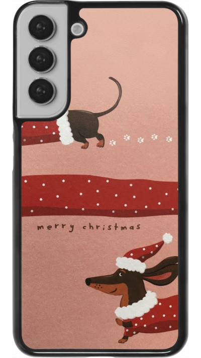 Coque Samsung Galaxy S22+ - Christmas 25 Teckel Merry Xmas