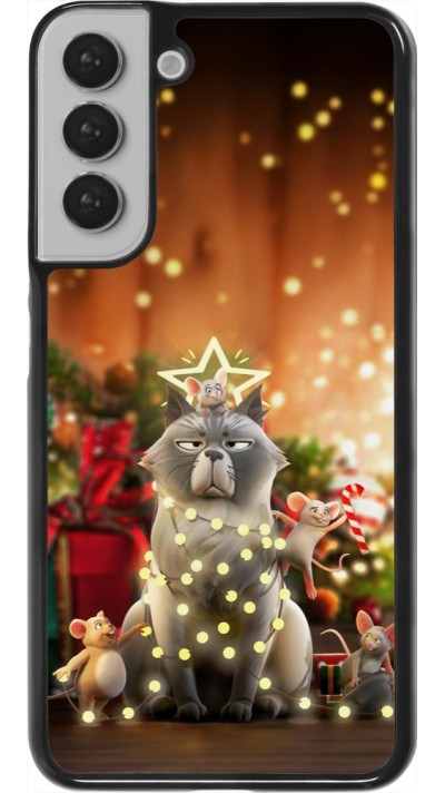 Coque Samsung Galaxy S22+ - Christmas 25 Xmas Cat