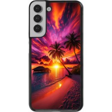 Samsung Galaxy S22+ Case Hülle - Malediven Abenddämmerung Glückseligkeit