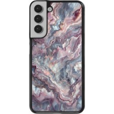 Samsung Galaxy S22+ Case Hülle - Violetter silberner Marmor