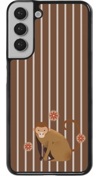 Samsung Galaxy S22+ Case Hülle - Monkey with stripes