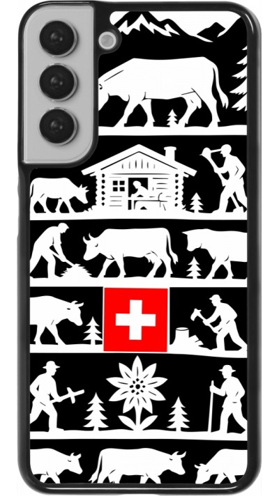 Coque Samsung Galaxy S22+ - Poya Suisse 1 noir
