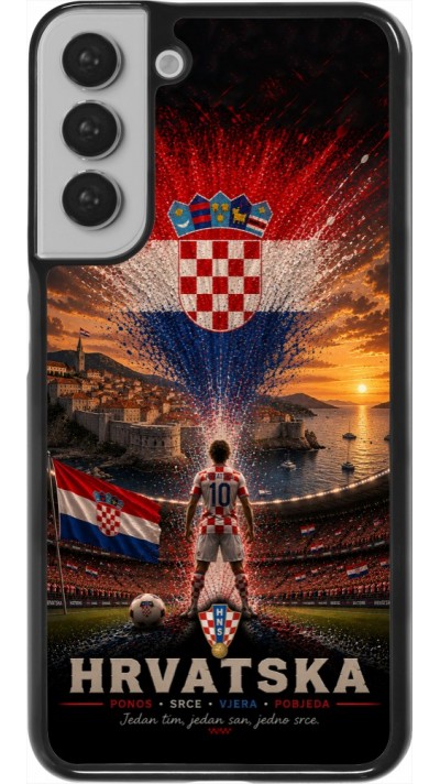 Coque Samsung Galaxy S22+ - Football Croatie splash 2026