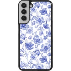 Samsung Galaxy S22+ Case Hülle - Spring 23 watercolor blue flowers