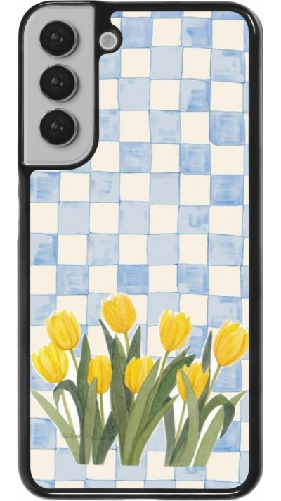 Coque Samsung Galaxy S22+ - Blue vichy tulips 2026