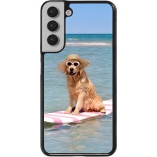 Samsung Galaxy S22+ Case Hülle - Summer Dog on Paddle