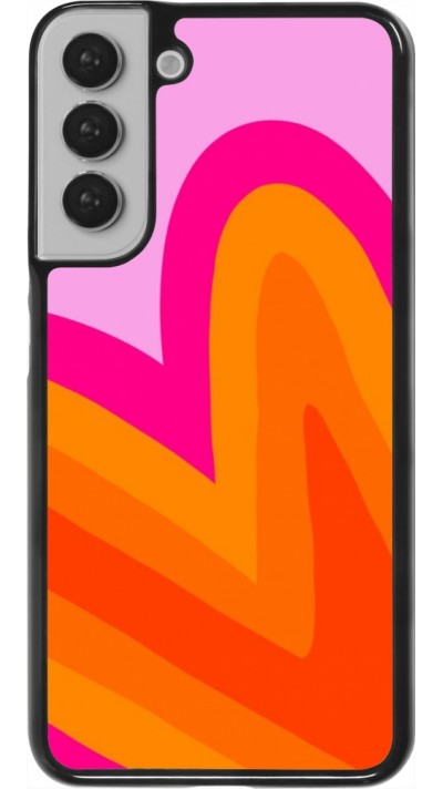 Coque Samsung Galaxy S22+ - Valentine 2024 heart gradient