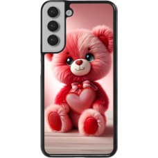 Samsung Galaxy S22+ Case Hülle - Valentin 2024 Rosaroter Teddybär