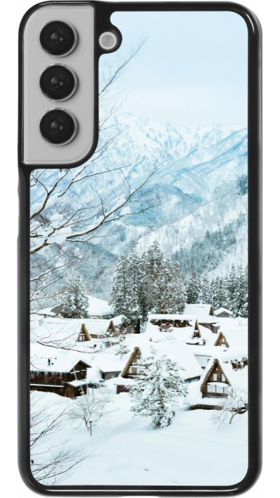 Coque Samsung Galaxy S22+ - Winter 25 Winter snowy landscape