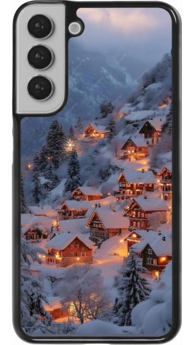 Coque Samsung Galaxy S22+ - Winter 25 Winter snowy village