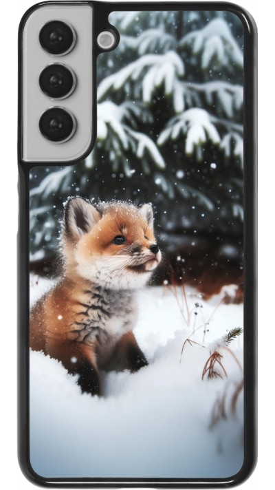 Coque Samsung Galaxy S22+ - Noël 2023 Renardeau sapin