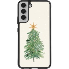 Coque Samsung Galaxy S22+ - Silicone rigide noir Christmas 25 Sketch Tree