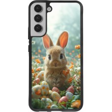 Coque Samsung Galaxy S22+ - Silicone rigide noir Easter 2026 Rabbit in the garden